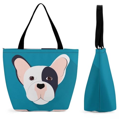 Sac à main femme bulldog grand volume pour les courses