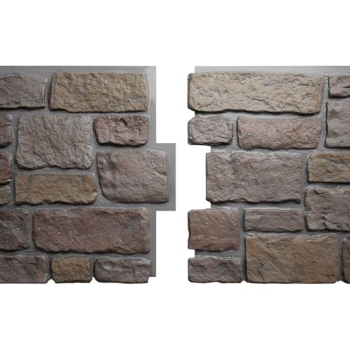 EverStone Cobblestone Faux Stone Panel, 48"W x 23 3/4"H x 1 1/8"D, Grand Canyon Color by Ekena Millwork - Image 8