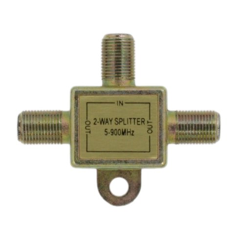 Divisor Leviton de dos vías 40987-2 con blindaje metálico contra interferencias 2