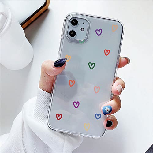  Cute Color Love Heart Shaped Cover per Samsung Galaxy A31 A32 A30 A41 A40 A50 A51 A52 A70 A71 A72 A10 A11 A12 A21 A7 Custodia per Telefono, Aixin, A086, per A40