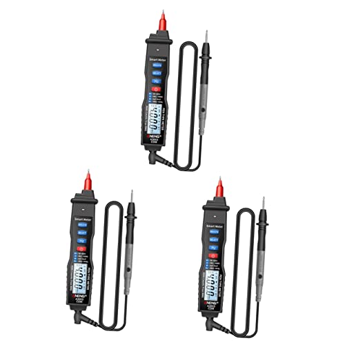 TEHAUX 3 Pçs Medidor Digital Para Eletricista Display Caneta Loja Tensão Casa Tipo Ac Resistência Ha