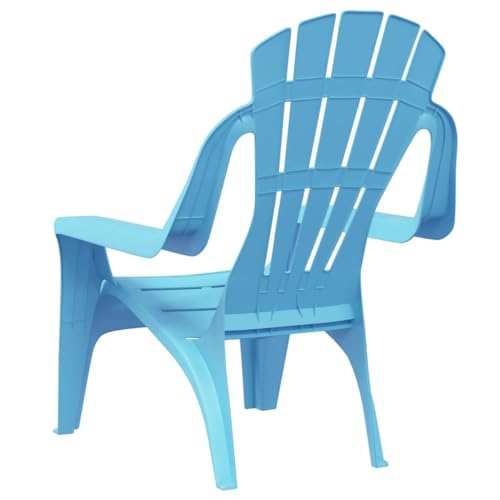 Homgoday Sillas de jardín niños 2 uds Aspecto Madera PP Azul 37x34x44 cm, Sillón Exterior Terraza Balcón Patio Butaca Asiento Muebles Mobiliario Hogar Comedor Sillas de jardín Mobiliario - imagen 7