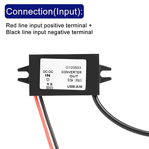 Car Power Converter Dc 12V To 5V/ 3A Voltage Converter With Single Usb Adapter Connectors For Phone Charging Car Audio Radio Etc #TOP6