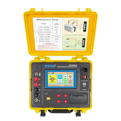 ETCR ETCR3670 Transformer DC Resistance Tester 24V/10A AC/DC Power 5