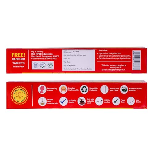 Image of Shri Ganesh Premium Agarbatti | 3-in-1 Incense Sticks | Pack of 3 (210 g Each) | 9 Fragrances Multi-Pack for Puja and Meditation