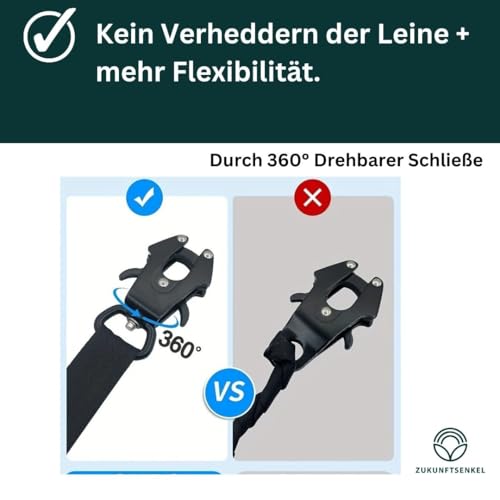 Karabiner Hundeleine, Hundhalsband Schnellverschluss, Karabinerhaken, Frosch Clip, Schnellverschluss Schnalle, Verschluss Schwarz (4cm, Eckiges Ende)
