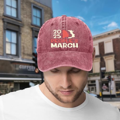 Adults's Fashion Digital Printed Baseball Cap,The People’s March January 18 2025 Women's March Funny Graphic Dad Hat2