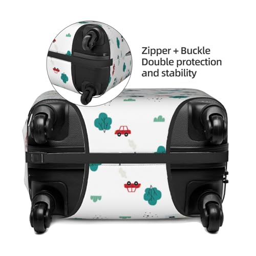 Travel Luggage Cover - Cartoon House Car Washable Suitcase Covers Protector Fits 18-32 Inch Luggage2