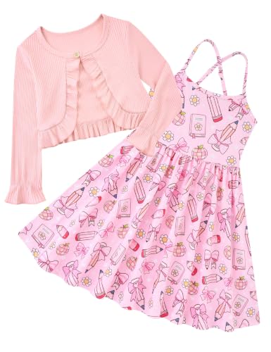 Back to School Dresses for Girls 3T 4T Toddler Fisrt Day kindergarten Dress