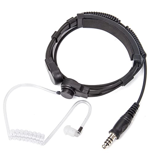 Remingtape Auriculares telescópicos resistentes con vibración para radio, para walkie talkie