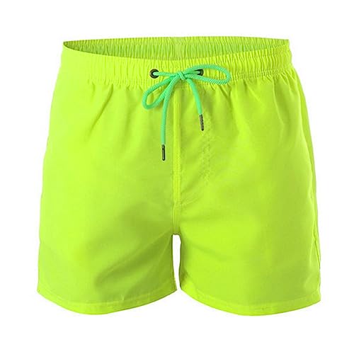 Traje De Baño Con Ventre Plano, Pantalones Cortos De Playa De Red Deportiva De Secado Rápido Con Pantalones Integrados Descontratados - Traje De Baño Para Hombre