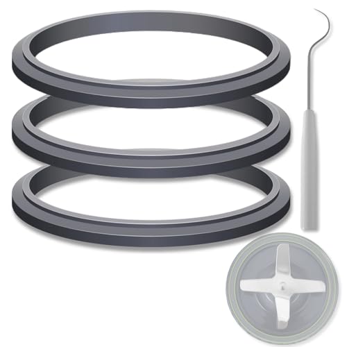 3 juntas de repuesto para licuadora con 1 gancho de ganchillo para piezas de repuesto Nutribullet de repuesto Nutribullet para licuadora Nutribullet de 600 W y Nutribullet Pro 900 W
