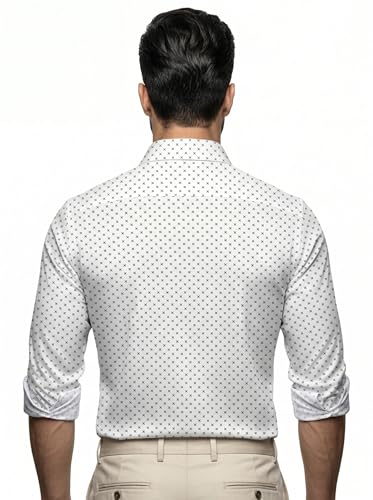 Image of Amazon Brand - INKAST Men's Printed Cotton Shirt | Full Sleeve | Regular Fit | Comfortable Formal Stylish Shirt for Men | Man Shirts for Professional Look