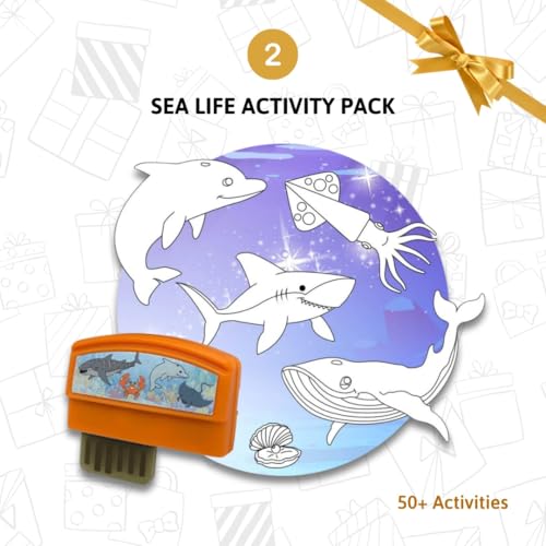 Image of Smart Sketcher 2.0 Drawing Projector Set, 4-in-1 Bundle with Jungle & Ocean Packs, 180+ Activities, Educational Art Toy, Birthday Gift for Kids 5+