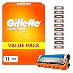 Gillette Fusion5 Blades, Men's Shaving Refills Pack of 11, Precision Trimmer, Anti-Friction Razor