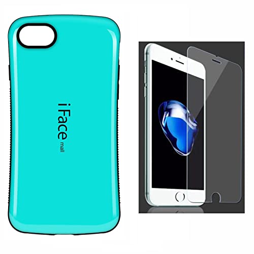 iFace mall iPhone SE3 第3世代 互換品 ケース & 2.5D強化ガラスフィルムセット 2点 iPhone SE2 第2世代 iPhone8 iPhone7 アイフォン SE2 カバー 互換品 ケース TPUバンパー 耐衝撃 耐摩擦 画