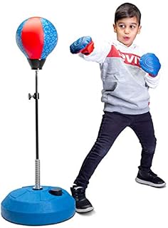 Tech Tools Punching Bag for Kids, Boxing Set with Stand and Kids Boxing
