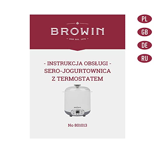 Miniatura 5 de Browin Máquina De Yogur Y Queso Con Termostato 1,5 L 801013