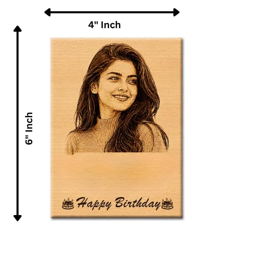 Image of Customized Personalised Engraved Wooden Photo Frame For Gift, All Shapes and Sizes for Everyone (Normal-6x4-Desi-1)