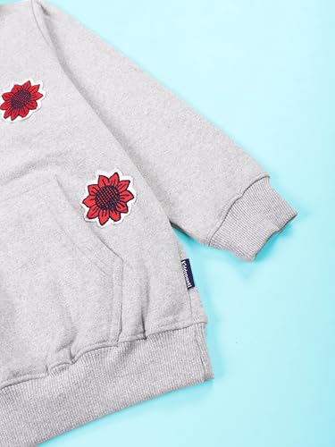 Image of KiddoPanti Unisex Solid Pullover Hooded Fleece Sweatshrit | Cotton Poly Fleece Fabric | Waist Length, Full Sleeve Hoodie | 2 Kangaroo Pockets | Winter Wear for Boys & Girls