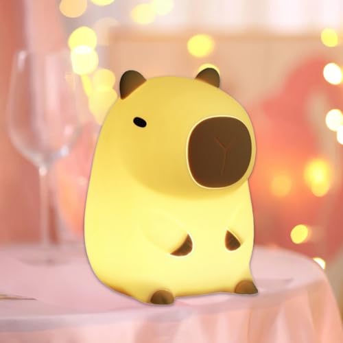 Capybara Light, Capybara Lamp, Capybara Gifts, Capybara Night Light, Capybara, for Teenagers and Babies, Decorate Children's Bedroom with Cute Silicone Capybara Night Light-for Children and Toddlers