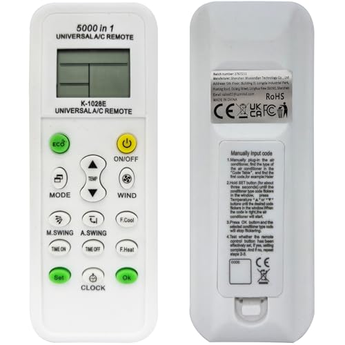 Télécommande universelle AC K-1028E compatible écran LCD 5000 en 1