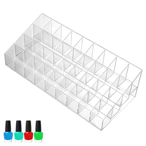 Organizador de Pintalabios – Organizadora de Acrílico Transparente con 9 / 24 / 36 / 40 Compartimentos, Estuche de Almacenamiento Cosmético de Escritorio, Organizador de Maquillaje Duradero, Fáci - imagen 4