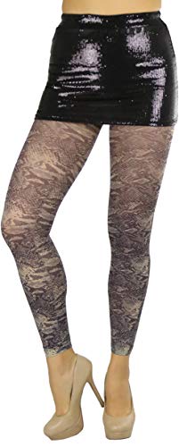Image of ToBeInStyle Women's Footless Opaque Animal Zebra Tiger Tights Hosiery