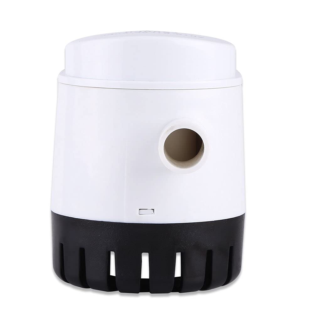 Pompa di sentina sommergibile automatica per navi barca, pompa di sentina automatica per barche 12 V 750 Gph efficace con cavo di uscita 90 cm 19 mm e interruttore galleggiante