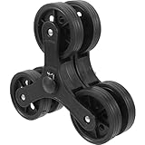 MAGICLULU Dreieckige Kunststoffrollen mit Kugellager Robuste Ersatzräder für Sackkarren und Einkaufswagen Belastbar und Verschleißfest für Transport und Treppensteiger