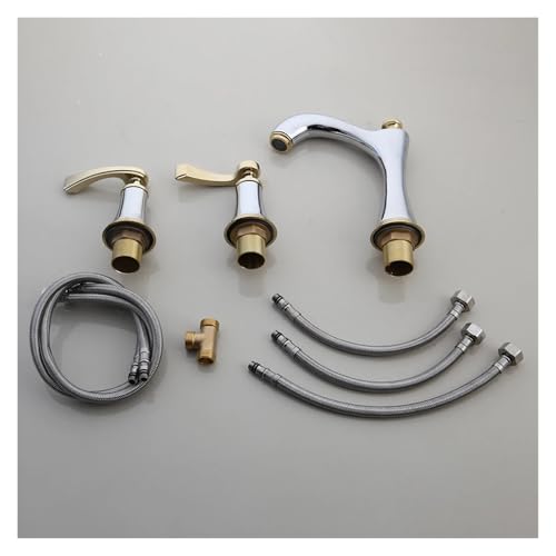 Robinet mitigeur lavabo double commande pour régler facilement l'eau chaude et froide - 8