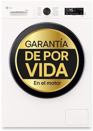 LG W4X1095NWK - Lavadora Secadora Inverter Direct Drive 9/5kg, 1400 rpm, 6 Motion, Vapor Steam, Wi-Fi ThinQ, Clasificación A (Lavado) E (Secado), Ser...