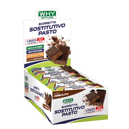 WHY NATURE BARRETTE SOSTITUTIVO PASTO - Barrette Proteiche Gusto Cioccolato