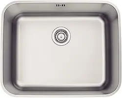 Cuba de Embutir Tramontina 50 x 40 cm Dora 50 BL em Aço Inox Acetinado com Válvula e Escape