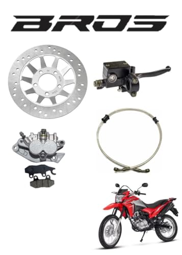 Sistema de Freio Completo Moto Nxr 150 Bros Disco, Cilindro e pinça Com pastilhas