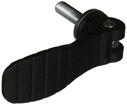 Kipp 04232-221110X40 Steel Cam Levers with Plastic Handle and M10 External Thread, Matric, Blue Chromated Finish, 40 mm Screw Length, Size 2