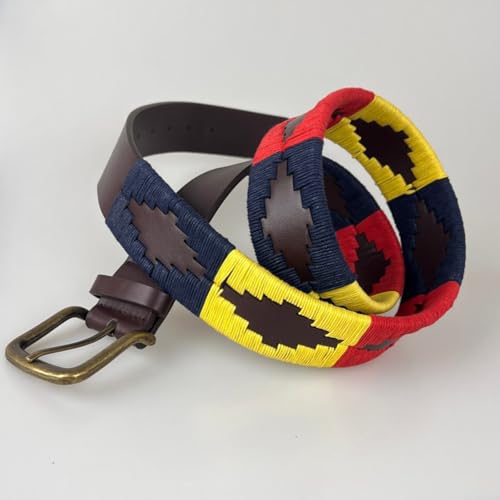 Ceinture multicolore tissée douce contre les points de pression et ajustable à toutes les morphologies