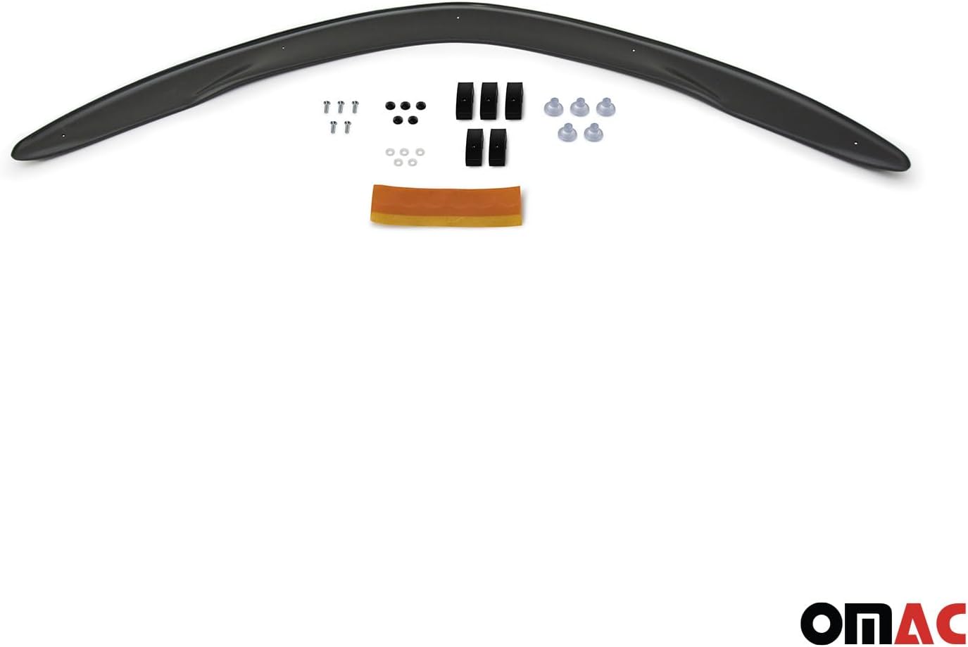 OMAC Front Bug Shield Hood Deflector for Toyota Corolla 11.gen 2014-2019 Sedan Black Smoke