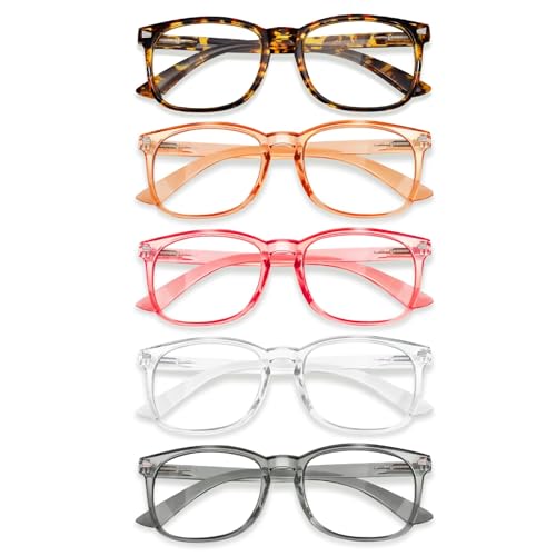 Image of Reading Glasses Anti-Glare Readers 5-Pack for Men Women | Reading Glasses for Women Men, Eyeglasses, Blue Light Readers for Men Women