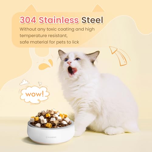 Pawaii-Small-Dog-Bowls-12-oz-Food-Water-Bowl-Designed-for-Puppies-and-Cats-with-Non-Slip-Rubber-Base-Upgraded-Metal-Insulated-Double-Stainless-Steel-Bowls Pawaii Small Dog Bowls 12 oz Food Water Bowl Designed for Puppies and Cats with Non Slip Rubber Base Upgraded Metal Insulated Double Stainless Steel Bowls