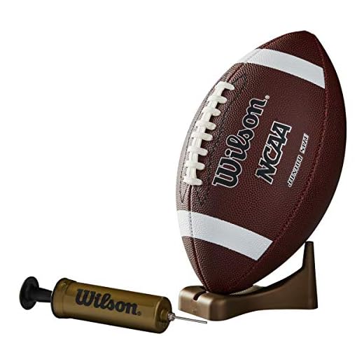 Wilson NCAA Supreme Junior Football with Pump & Tee