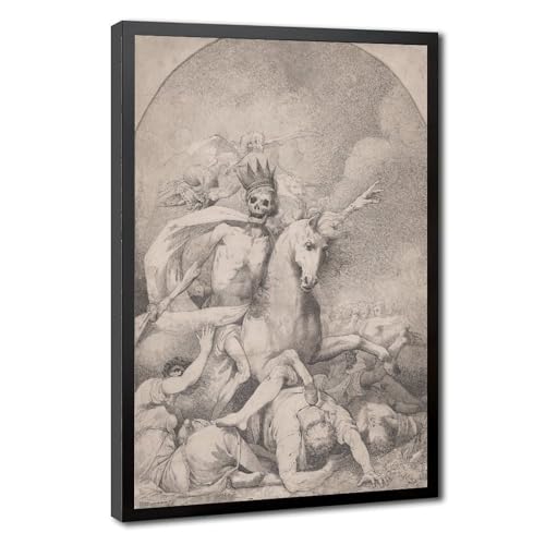 Impression sur toile Mort sur un cheval pâle déco salon et bureau