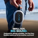 JLab Pop Party Ultra-Portable Small Bluetooth Speaker with 8H+ Playtime - 5W Wireless Outdoor Travel Speaker with RGB Lights & Bold Audio, IP55 Water Resistant Mini Speakers, Black - Image 6