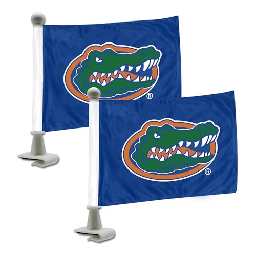 FANMATS 61901 Florida Gators Ambassador Car Flags - 2 Pack Mini Auto Flags, 4in X 6in, Perfect for Hood or Trunk