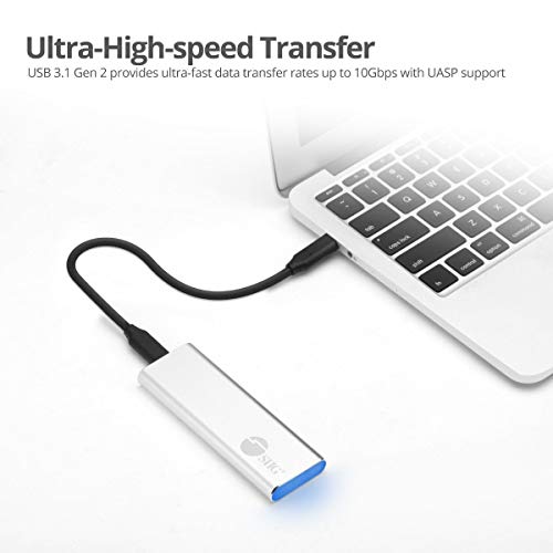 Caja externa SIIG para SSD NVMe USB C 10Gbps miniatura 5