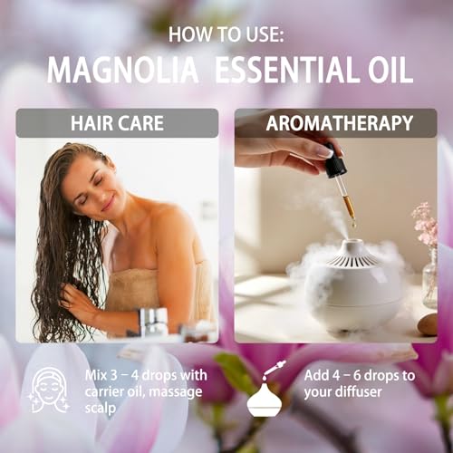 Aceite Esencial de Magnolia y Loto 16 Fl Oz para Aromaterapia miniatura 7