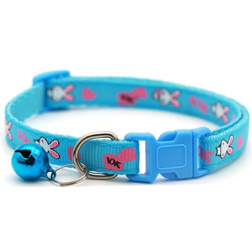 Black Cat Collar Breakaway with Bell, Break Away Kitten Collar with Bells, Cute Flower Tiny Dog Collar for XXS Xs Little Pet Dogs, Neck 7.5-12inch Black-3