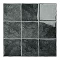 10 Sheet Peel and Stick Backsplash Tile, 12"x12", Dark Grey