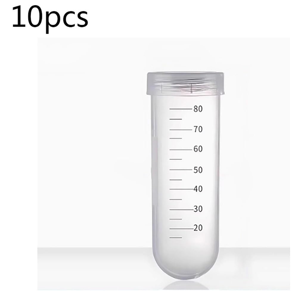 Attrezzature e forniture di laboratorio 10 provette for centrifuga da 100 ml, monouso, in plastica, con fondo tondo, for microcentrifuga