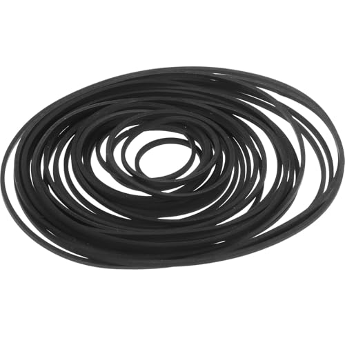 Zerodeko Correas de Goma Cuadradas para Reproductores de Casetes, 30 Piezas de 1.2 Mm de Grosor y 30 135 Mm de Longitud, Repuesto Flexible y Duradero para Grabadoras, DVD y Reproductores